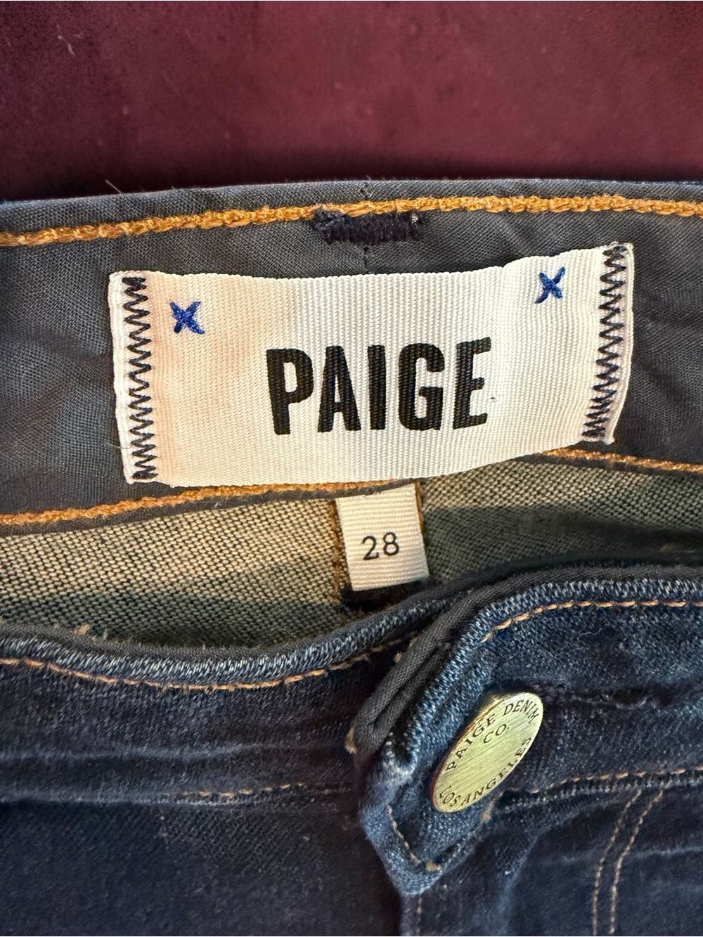 Paige Manhattan Straight Leg Jeans Sz 28 Faded Grey Wash Denim Icon Streetwear - Picture 2 of 9
